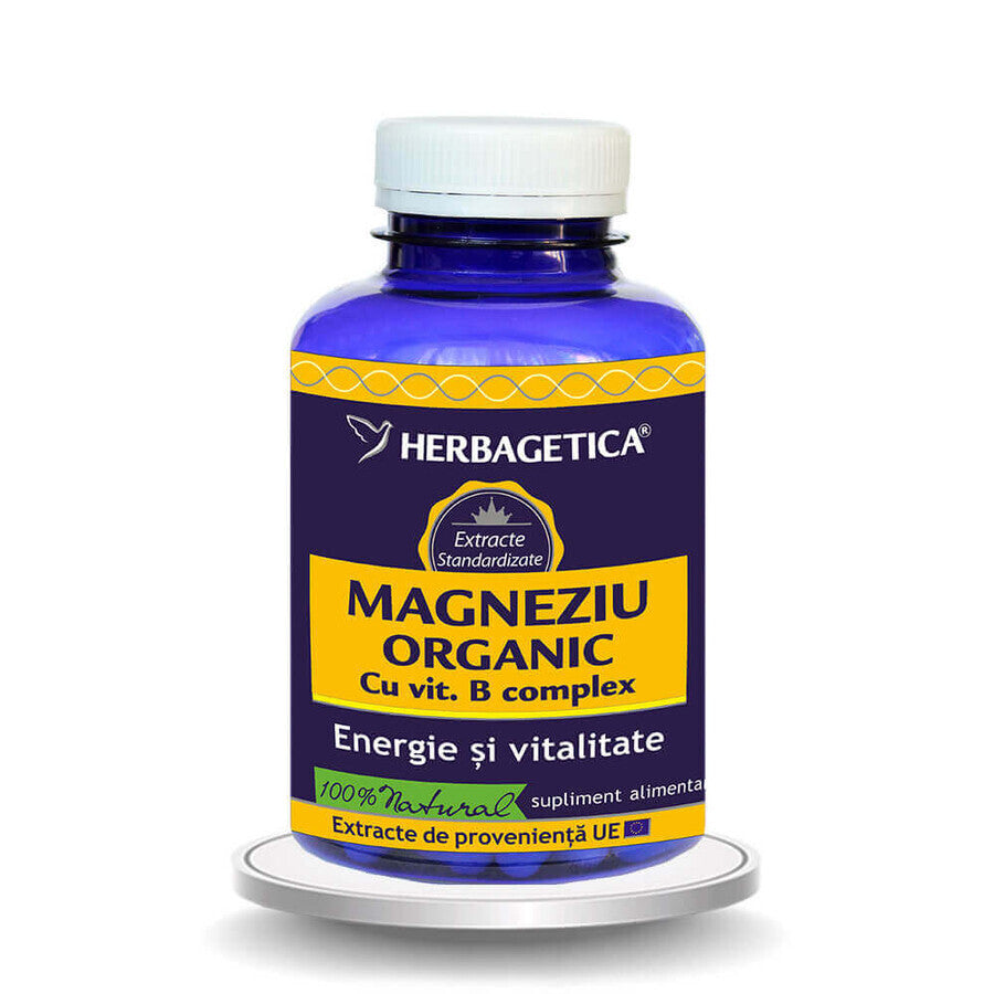 Magnesio biologico con complesso vitaminico B, 120 capsule