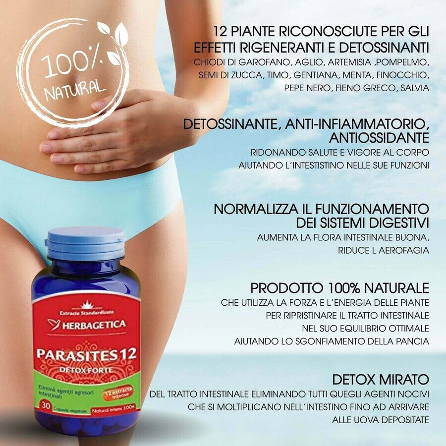 Parasites 12 Detox Forte, 60 Capsule