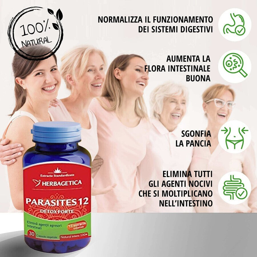 Parasites 12 Detox Forte, 60 Capsule